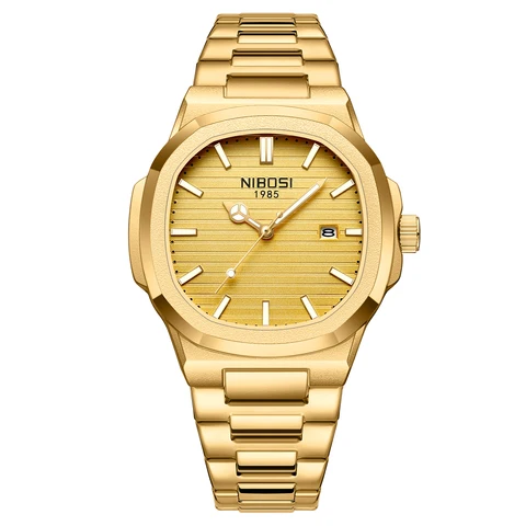 NIBOSI 2632 Watch – Gold Edition
