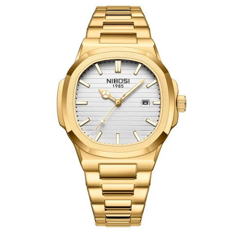 NIBOSI 2632 Watch – Gold Edition