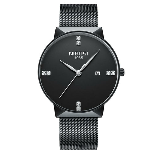 NIBOSI Classic Quartz Watch – Men's Stainless Steel